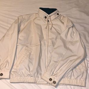 Vintage cream and green windbreaker